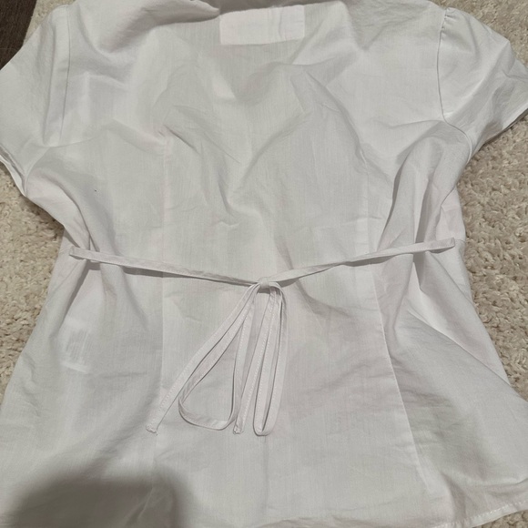 Hollister White Button Down Poplin Button through shirt - Picture 3 of 3